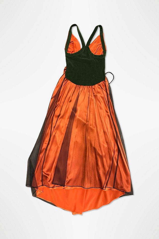 Quetsche Satin And Tulle Draped Dress Selected By Ritual Vintage #1