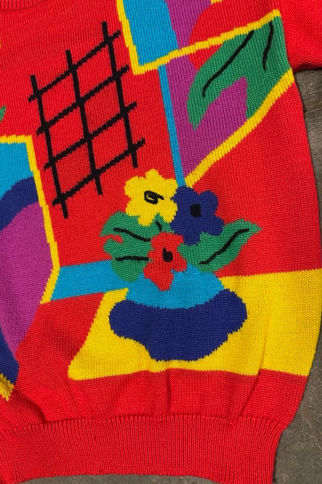 1980s Matisse Painting Graphic Pullover Sweater Selected By Ritual Vintage #2