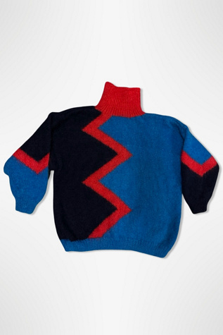 1980s Graphic Oversized Sweater Selected By Ritual Vintage