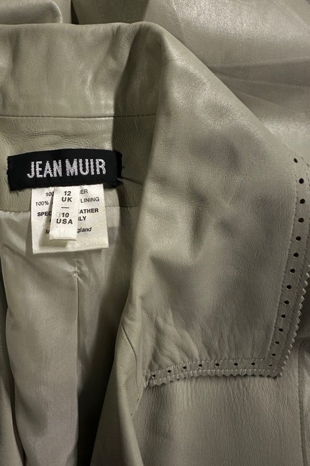 1970s Jean Muir Dove Gray Leather Trench Coat Selected By Ritual Vintage #2