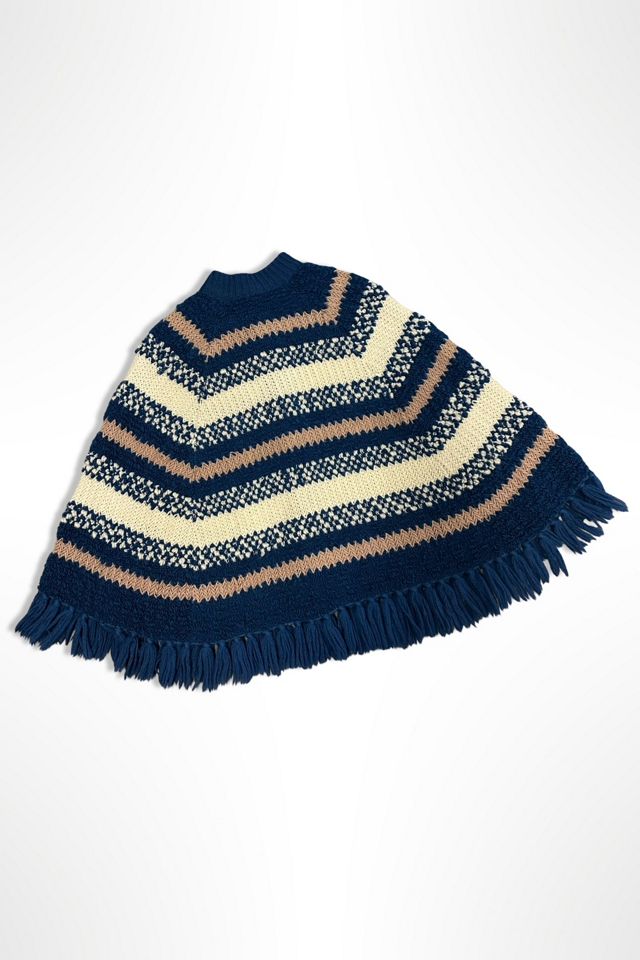 1960s Knitted Wool Poncho Selected By Ritual Vintage #1