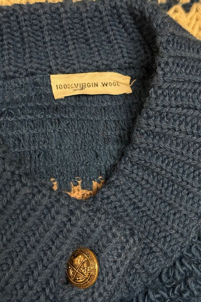 1960s Knitted Wool Poncho Selected By Ritual Vintage #2