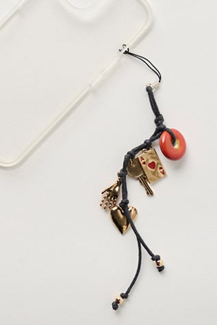 Lucky Phone Charm by Free People in Red