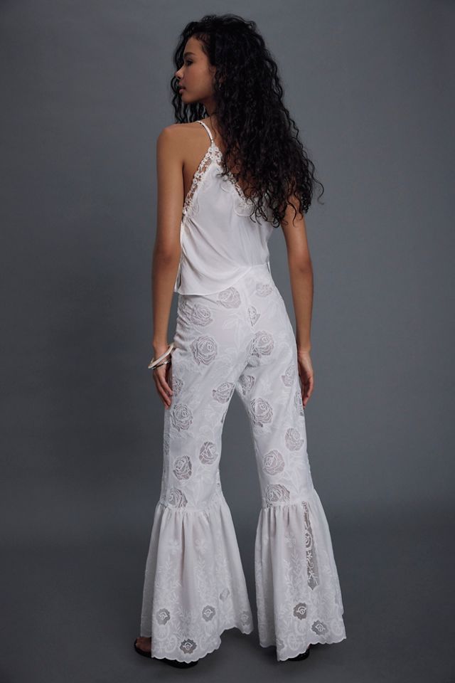 Anna Sui Cottage Rose Lace Pants #1