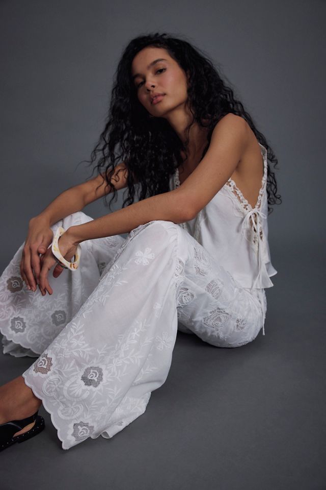 Anna Sui Cottage Rose Lace Pants #3