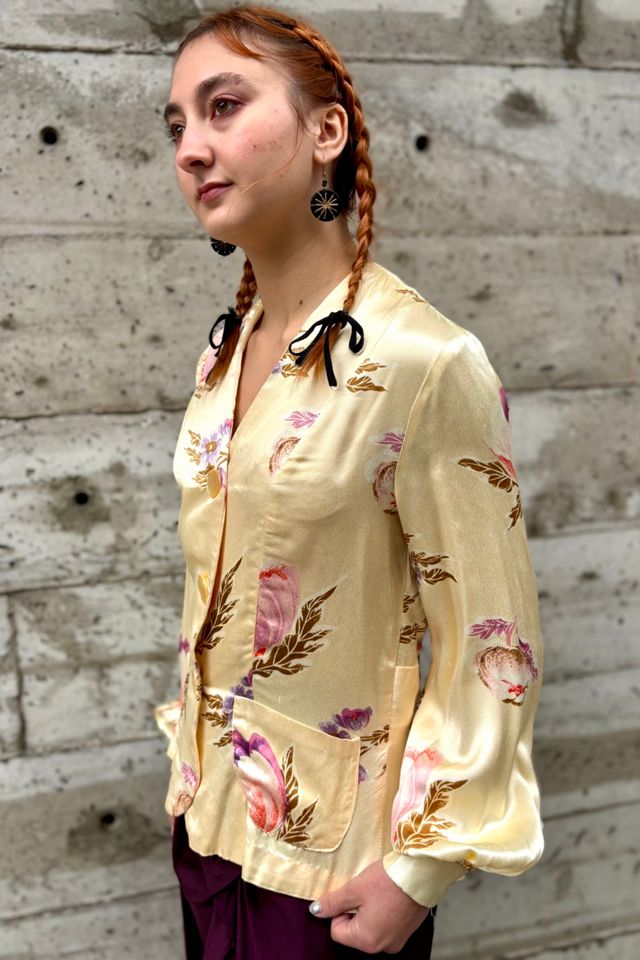1970’s Print Button Floral Blouse-Jacket  Selected by Nomad Vintage #3
