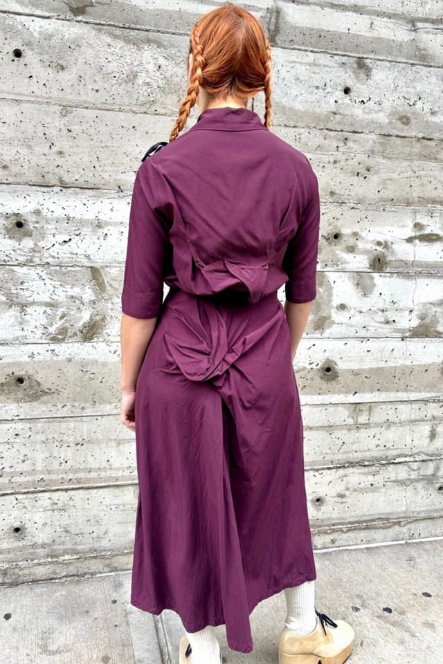 1990’s Avant-Garde Plum Blouse & Skirt Set Selected by Nomad Vintage #2