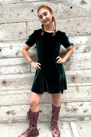 Vintage Reformation Velvet Mini-Dress Selected by Nomad Vintage