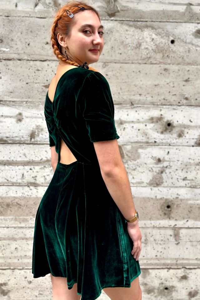 Vintage Reformation Velvet Mini-Dress Selected by Nomad Vintage #1