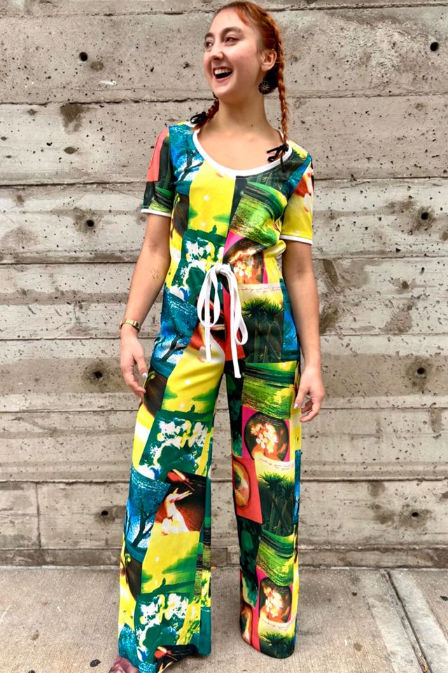 Vintage 1970's Neon Silkscreen Print Jumpsuit Selected by Nomad Vintage #2