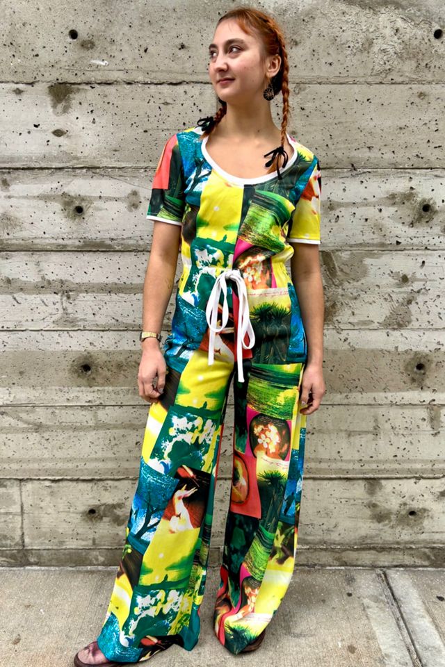 Vintage 1970's Neon Silkscreen Print Jumpsuit Selected by Nomad Vintage #3