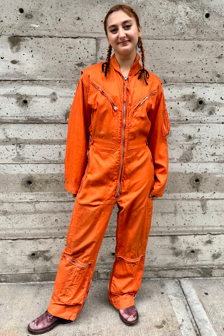 1950-60’s Orange Military Flying Jumpsuit Selected by Nomad Vintage