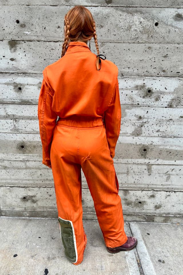 1950-60’s Orange Military Flying Jumpsuit Selected by Nomad Vintage #1