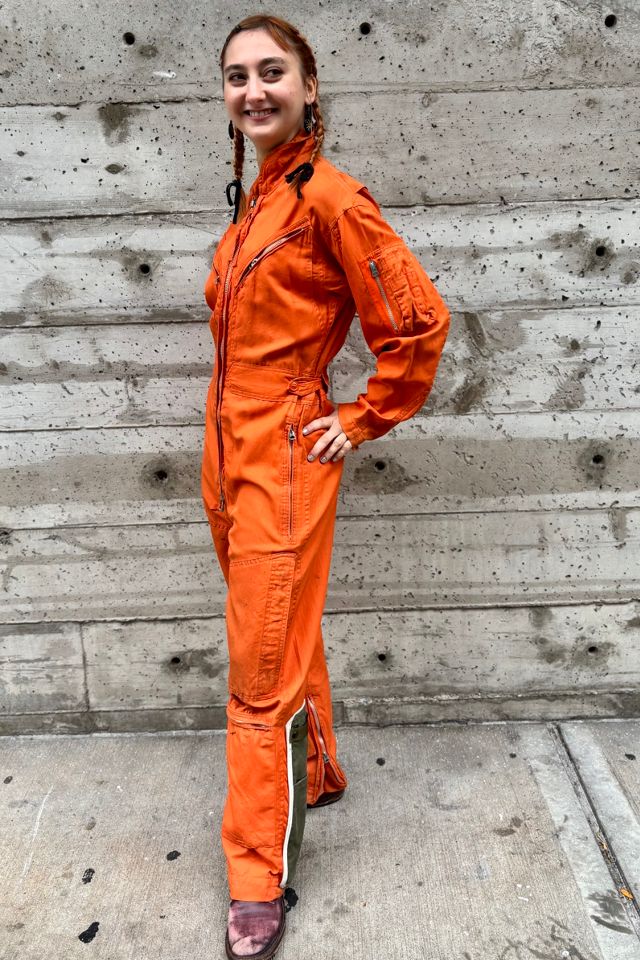 1950-60’s Orange Military Flying Jumpsuit Selected by Nomad Vintage #2