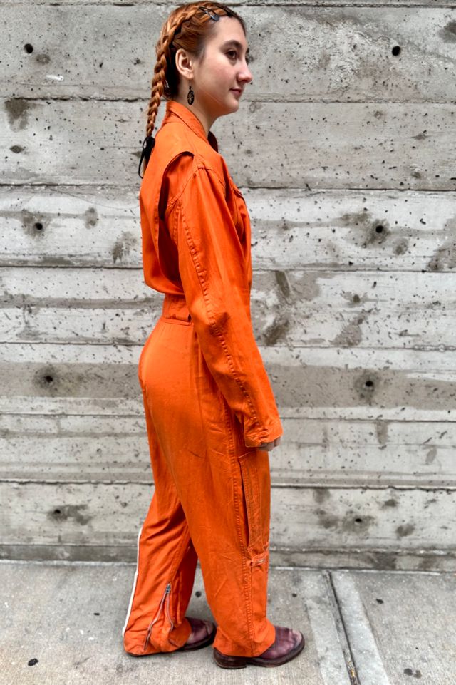 1950-60’s Orange Military Flying Jumpsuit Selected by Nomad Vintage #3