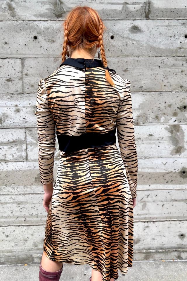 Vintage 1970’s Tiger Stripe Dress Selected by Nomad Vintage #3