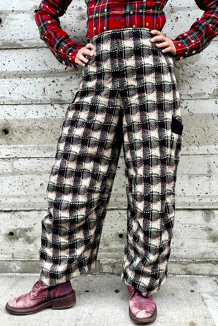 Vintage Lilith Checkered Woven Pants Selected by Nomad Vintage