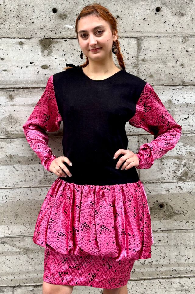 1980’s Silk and Knit Bubble Dress Selected by Nomad Vintage #2