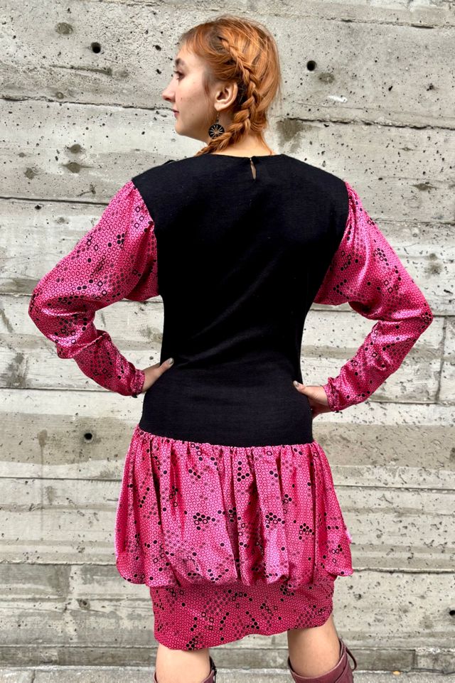 1980’s Silk and Knit Bubble Dress Selected by Nomad Vintage #3