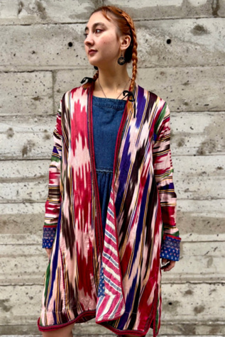 Mid-Century Ikat Jacket Selected by Nomad Vintage