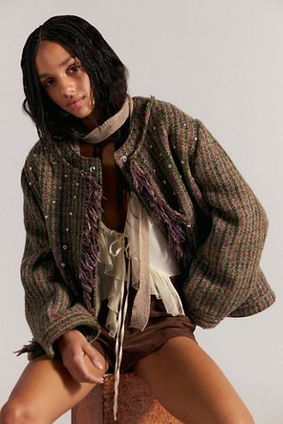 CLUTCHGOLF Mohair Studded Jacket