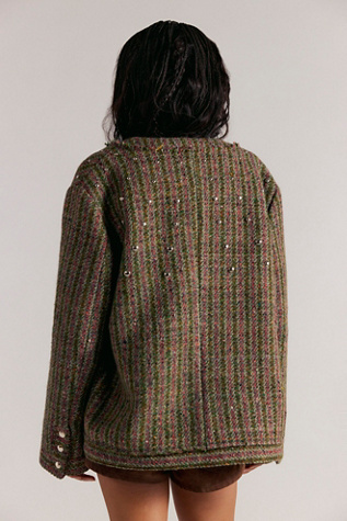 Женская куртка CLUTCHGOLF Mohair Studded, цвет: Клетчатый разноцветный — фото 2