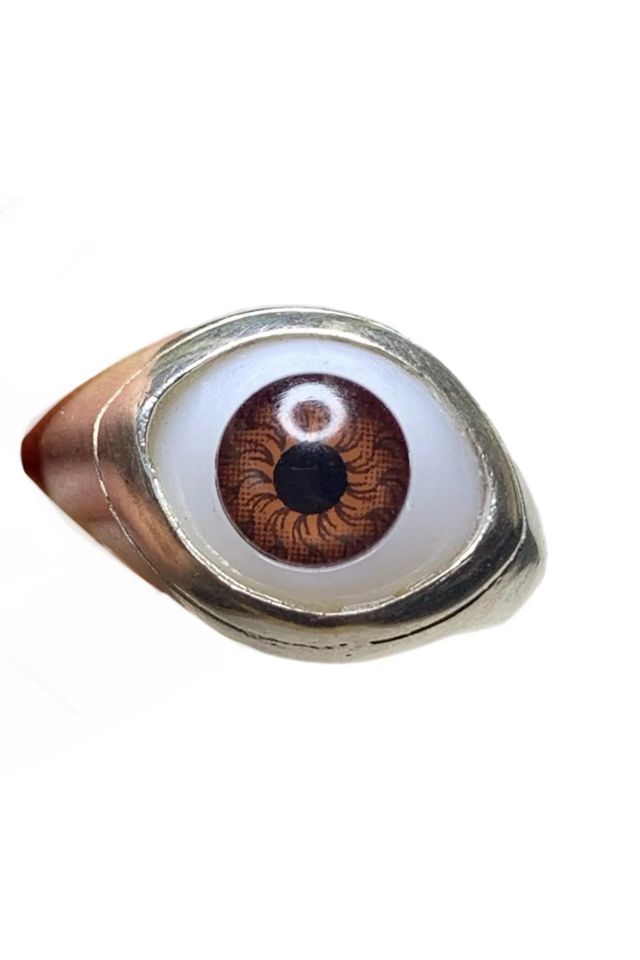 Vintage Sterling Silver Evil Eye Ring Size 6 3/4 Selected by Lux Revival