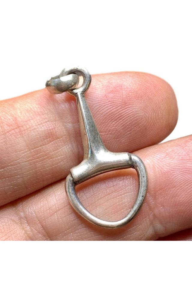 Vintage Sterling Designer Horse Bit Pendant Selected by Lux Revival #2
