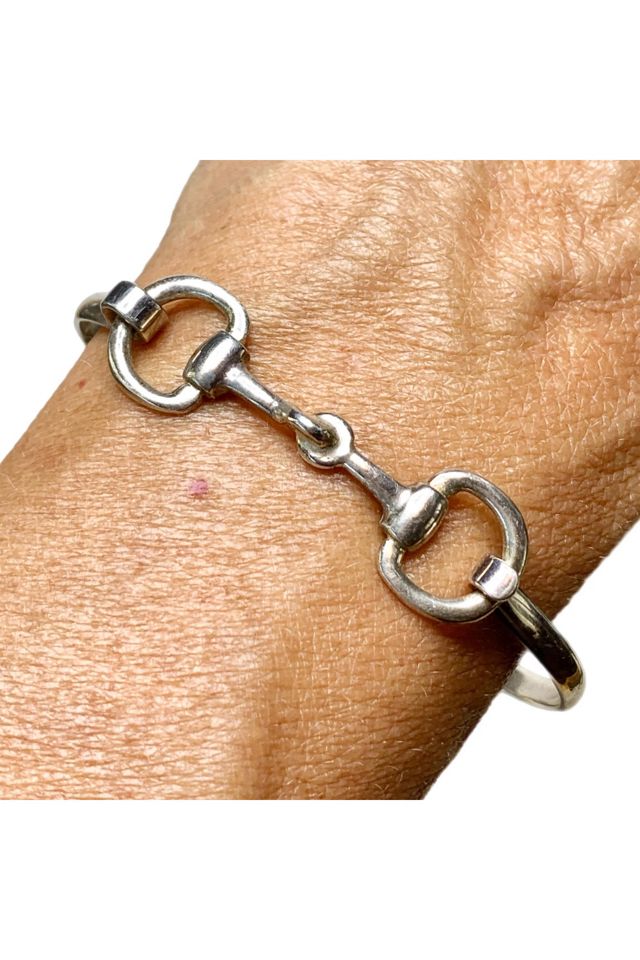 Vintage Sterling Designer Horse Bit Bracelet Selected by Lux Revival #1