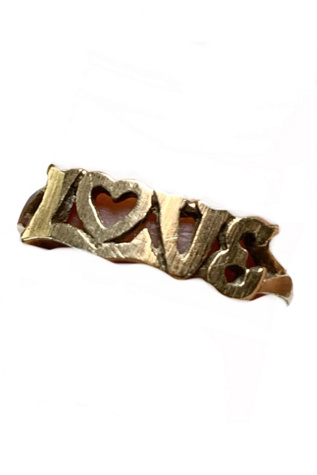 1970s Vintage 10k Gold “Love” Ring Selected by Lux Revival | Free People