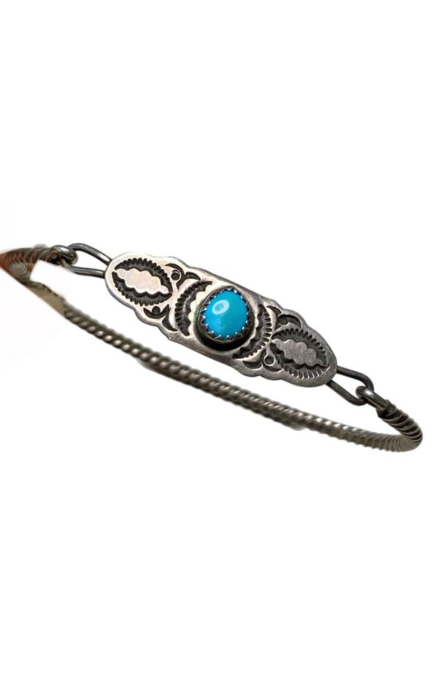 Vintage Sterling Southwestern Bracelet with Gemstone Selected by Lux Revival