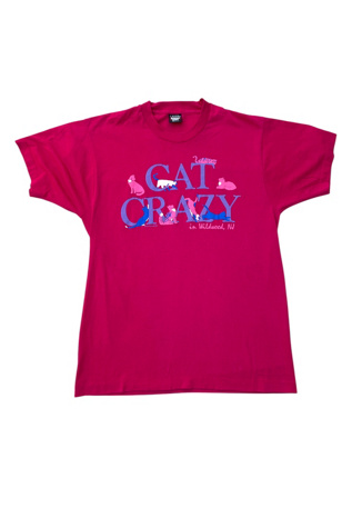 Vintage 1990s Cat Crazy Single Stitch T-shirt Selected by SharpLilTeeth