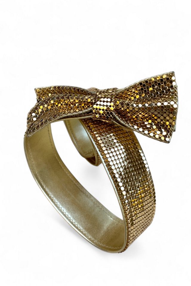 Felix Ray Metallic Gold Mesh Bow Belt Selected by SharpLilTeeth #1