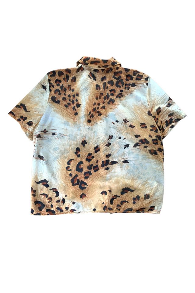 Vintage 1980s Sheer Mesh Leopard Print Blouse Selected by SharpLilTeeth #2