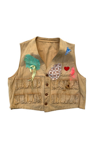 Vintage 1930s Cropped Vest with Hand Applied Patchwork Selected by SharpLilTeeth
