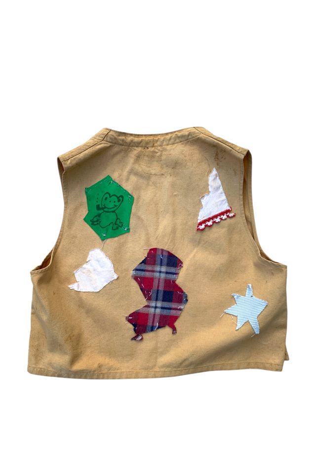 Vintage 1930s Cropped Vest with Hand Applied Patchwork Selected by SharpLilTeeth #3