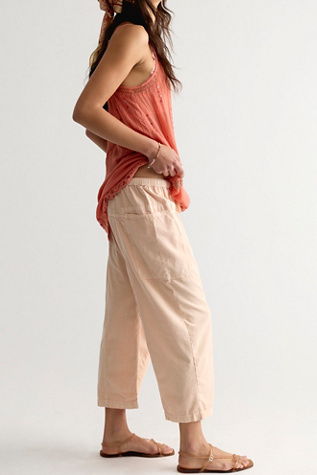 Женские брюки Free People Need You Now Solid Cotton-Poplin Harem, цвет: Абрикосовый кремовый — фото 3