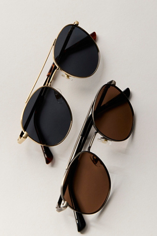 Easton Polarized Sunglasses by Free People in Black