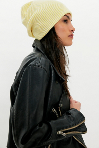 Lou Slouchy Beanie by Free People in Yellow