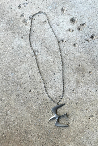 Vintage 1960s Pewter Seagull Necklace Selected by Cherry