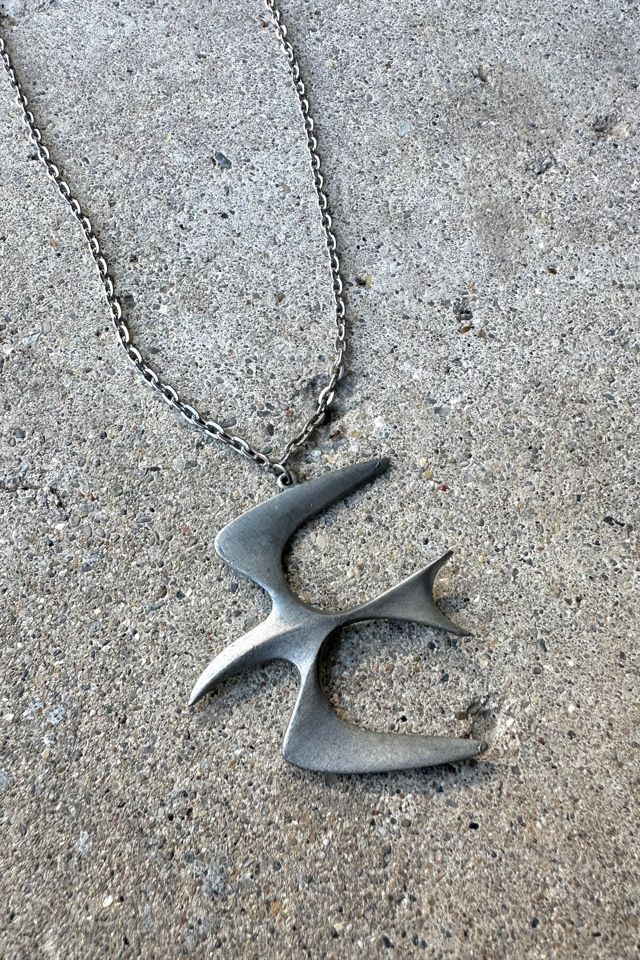 Vintage 1960s Pewter Seagull Necklace Selected by Cherry #1