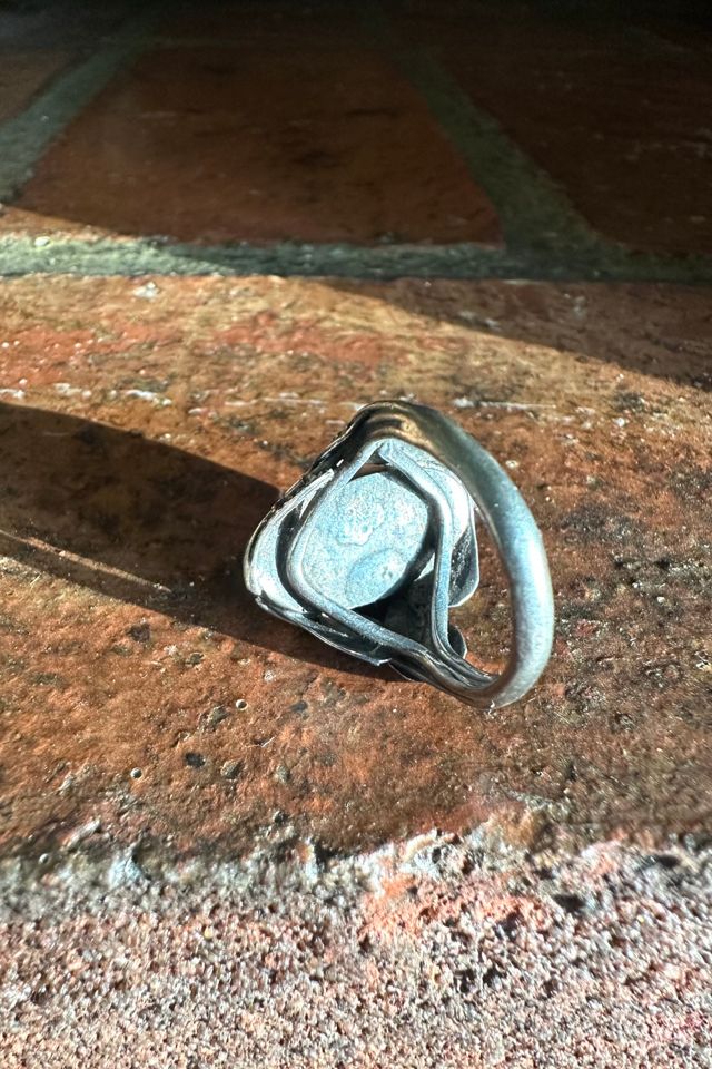 Vintage Sterling Silver and Abalone Shell Heart Ring Selected by Cherry #1