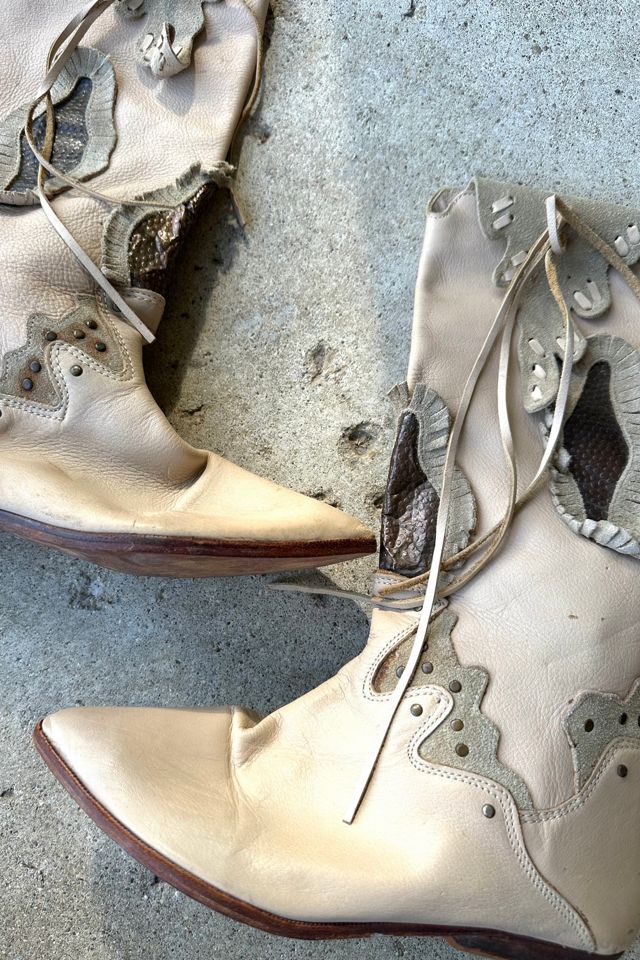 Vintage 1980s Savage Patchwork Boots Selected by Cherry #1