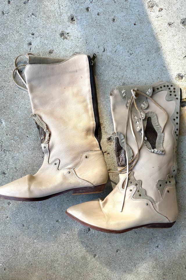 Vintage 1980s Savage Patchwork Boots Selected by Cherry #2