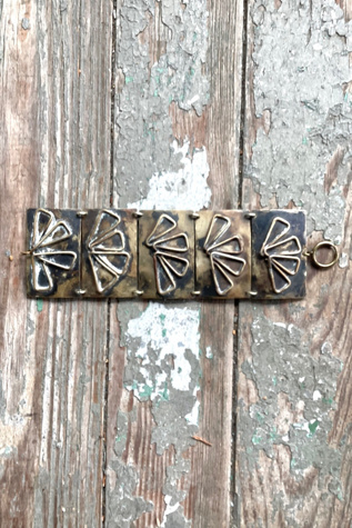 Vintage 1960s Artisan Silver Link Cuff Selected by Cherry