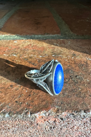 Vintage Sterling Silver and Lapis Lazuli Ring Selected by Cherry