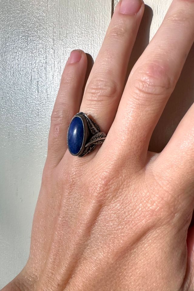 Vintage Sterling Silver and Lapis Lazuli Ring Selected by Cherry #2