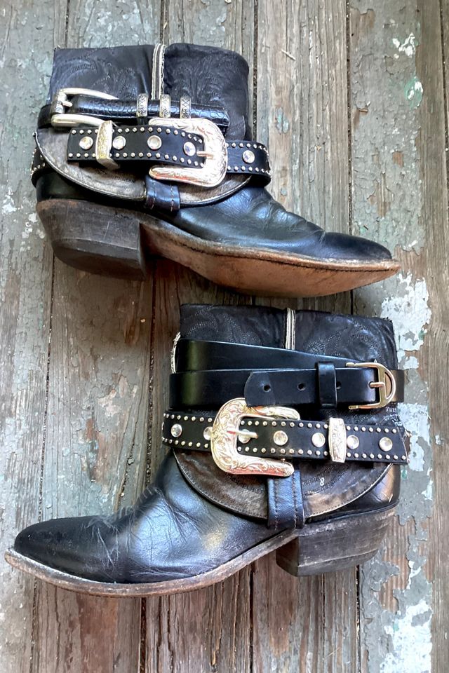 Vintage 1980s Customized Tony Lama Cowboy Boots Selected by Cherry