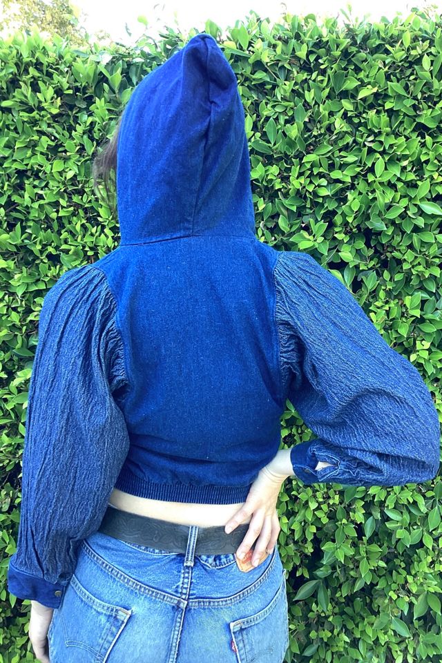 Vintage 1980s Dolman Sleeve Dark Denim Jacket Selected by Cherry #1