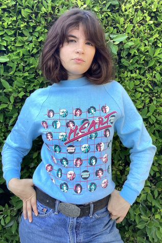 Vintage 1980s Heart Sweatshirt Selected by Cherry